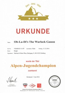 Ob-La-Di s The Warlock Ganon Alpen-Jugendchampion